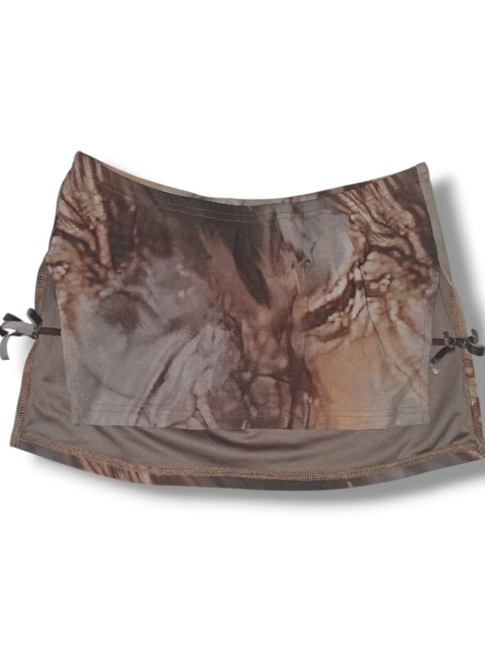 💕 $4 Bundled Brown Tie-Dye Swim Cover-Up Skirt with Side Ties